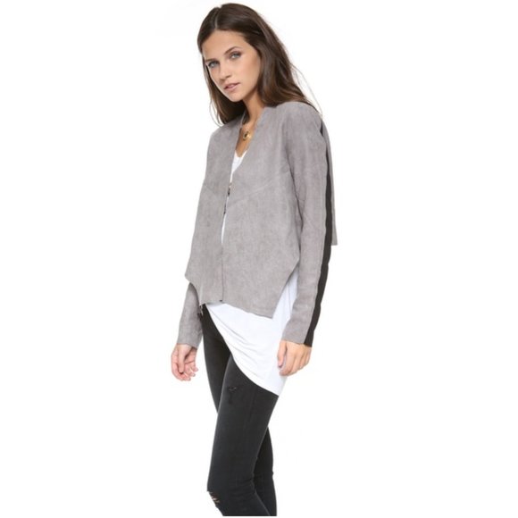 HOUSE OF HARLOW COLTRANE FAUX SUEDE JACKET - Picture 3 of 5